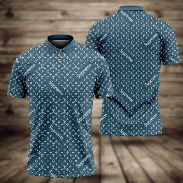 Louis Vuitton Supreme Polo Shirt Louis Vuitton Luxury  Clothing Clothes Golf Tennis Outfit For Men HT