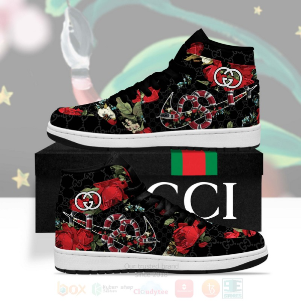 Nike Gucci Kingsnake Rose High Top Air Jordan Sneakers Hot 2025 HN
