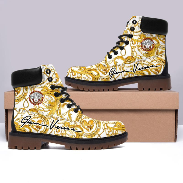 Gianni Versace White Timberland Boots Form Timboots Shoes Hot 2025 Gifts For Men Women HT