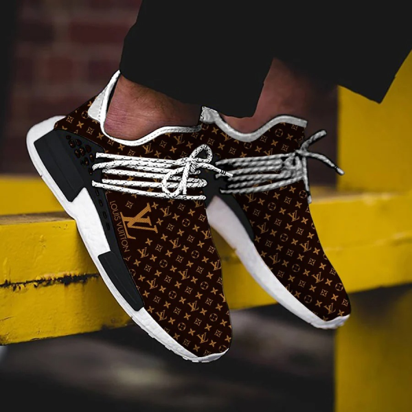 Louis Vuitton Brown Monogram NMD Human Race Shoes Sneakers Hot 2025 LV For Men Women HT