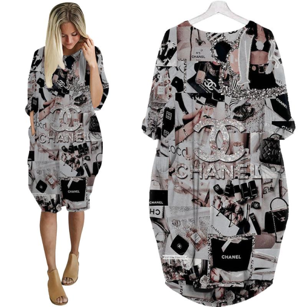 Chanel Leopard Batwing Pocket Dress Luxury  Clothing Clothes Outfit For Women HT