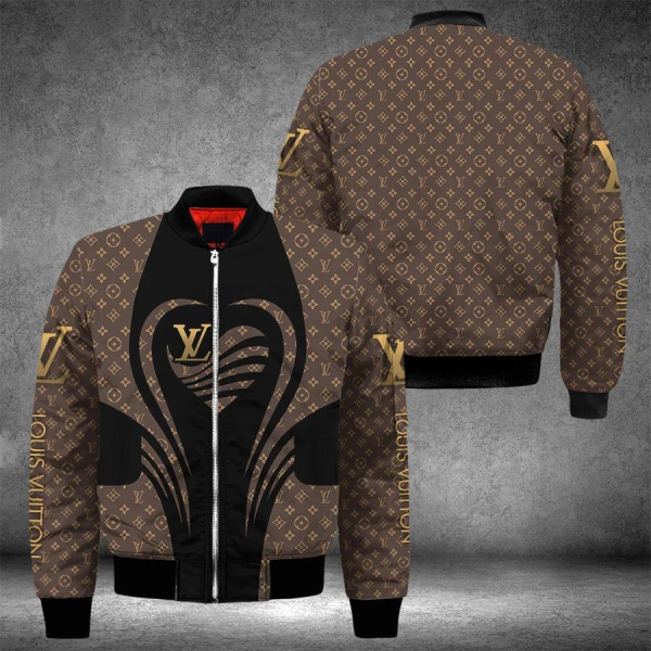 Louis Vuitton Heart Bomber Jacket Luxury Clothing Clothes Outfit For Men HT