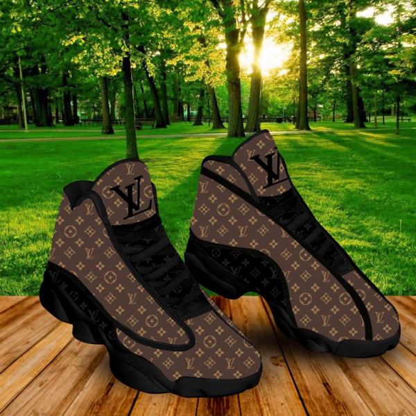 Louis Vuitton LV Brown Air Jordan 13 Sneakers Shoes Retro Gifts For Men Women HT