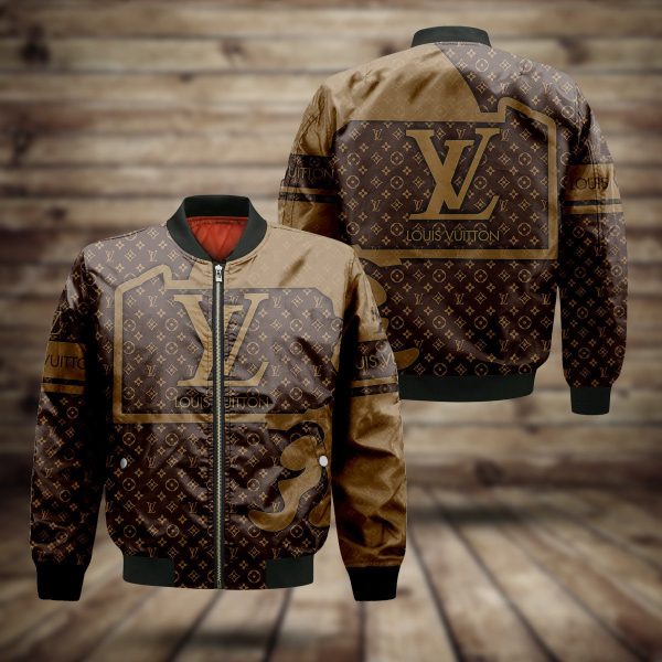 Louis Vuitton Brown Bomber Jacket  Luxury Clothing Clothes Outfit For Men ND